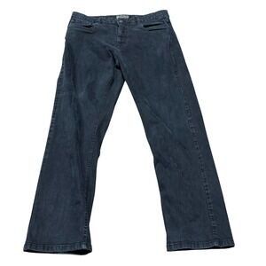 Urban Star Black Jeans Men's 34x30 Straight Leg Denim Pants Stretch Y2K‎